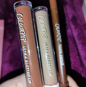ColourPop Lip Set - Lip Liner, Blotted Lip And Lip Gloss Set